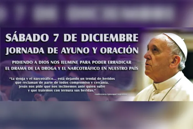 Episcopado argentino renueva invitación a jornada de ayuno y oración contra las drogas