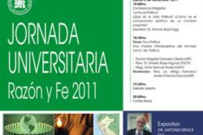 Universidad peruana organiza jornada sobre fe y razón