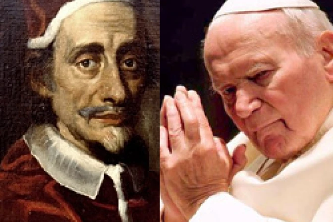 Inocencio XI "da paso" a Juan Pablo II en Basílica de San Pedro