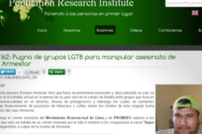 Perú: Pugna en el lobby gay para manipular asesinato de homosexual descuartizado