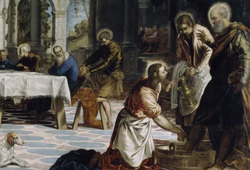 Cristo lava los pies a sus discípulos, detalle de El Lavatorio, de Tintoretto.?w=200&h=150