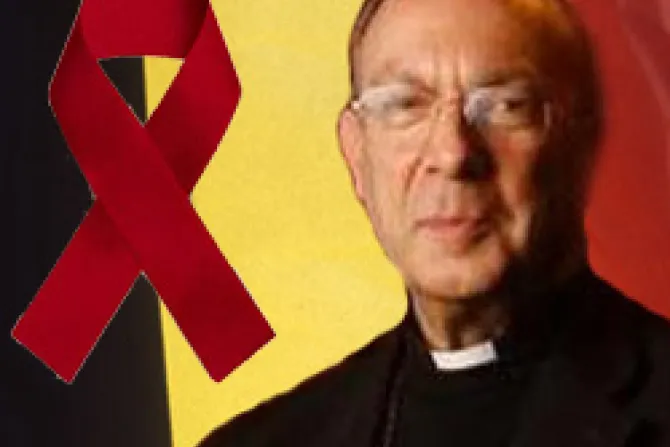 Arzobispo belga asegura que manipularon su postura sobre el SIDA