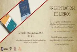 Perú: Presentarán libros sobre dignidad y derechos humanos