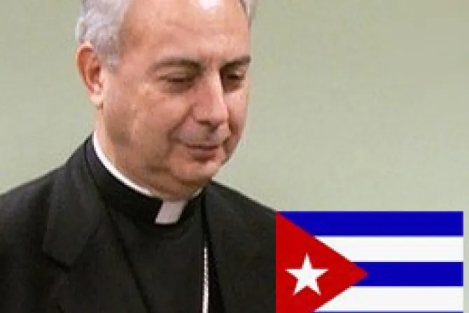 No descartan en Cuba reunión entre Mons. Mamberti y Raúl Castro