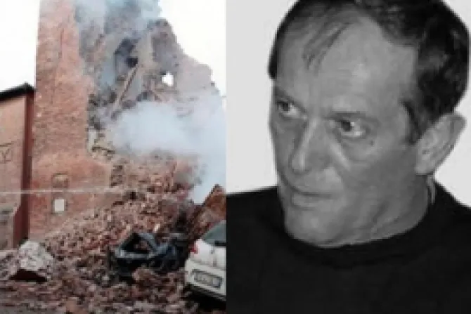 Sacerdote italiano muere en terremoto mientras recuperaba imagen mariana