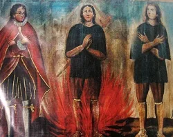 Mártires de Tlaxcala: Cristóbal, Antonio y Juan.