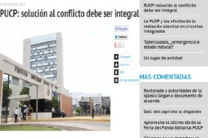 PUCP dice no a pedido de reforma del Vaticano y culpa al Cardenal Cipriani