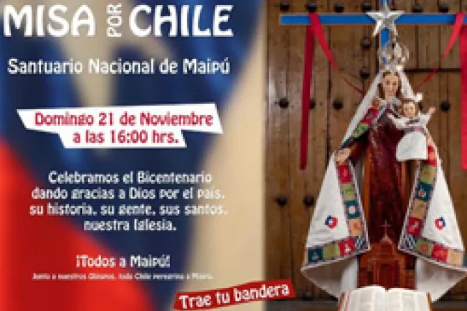 Obispos invitan a Misa por Chile en el Santuario de Maipú