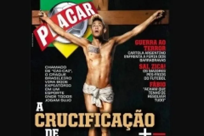 Revista publica fotomontaje de Neymar crucificado que ofende a cristianos en Brasil