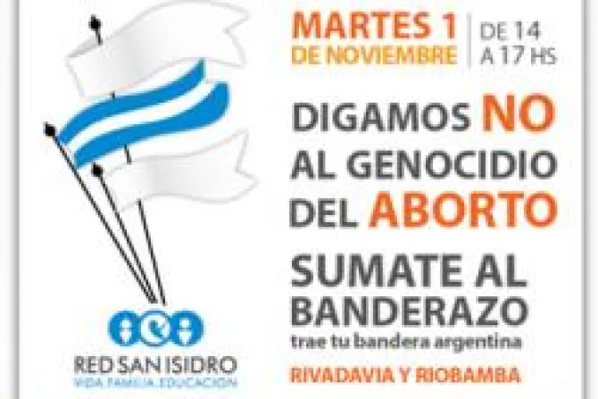 Promueven manifestación pacífica en defensa de la vida en Argentina