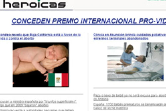 Lanzan sitio web "Noticias Heroicas" en pro de una cultura de vida