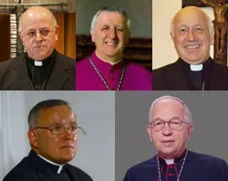 arriba: Mons. Ricardo Blázquez, Mons. Giuseppe Versaldi y Mons. Ricardo Ezzatti. abajo: Mons. Charles Chaput y Mons. Ricardo Watti?w=200&h=150
