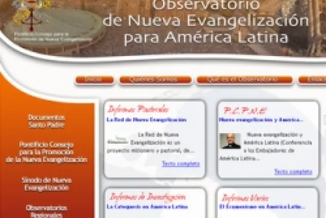 Presentan sitio web de Observatorio de Nueva Evangelización para América latina