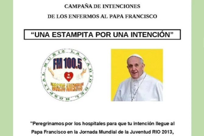 JMJ 2013: Radio llevará al Papa intenciones de enfermos argentinos
