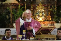 Cardenal Marc Ouellet en la Misa que celebró ayer en Roma (foto ACI Prensa)