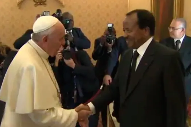 VIDEO: El Papa recibe al Presidente de Camerún: Seguridad y paz en la región subsahariana