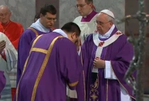 El Papa en la Basu00edlica de Santa Sabina (Captura Youtube)