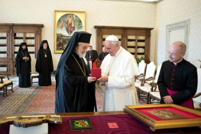El Papa Francisco recibe a delegación del patriarcado ortodoxo de Constantinopla