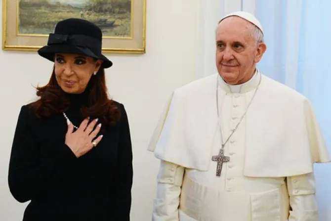 Esta es la respuesta de Francisco a carta de Presidenta argentina por el Día del Papa