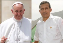 Papa Francisco. Foto: ACI Prensa / Ollanta Humala. Foto: Presidencia Peru00fa (CC BY-NC-SA 2.0)