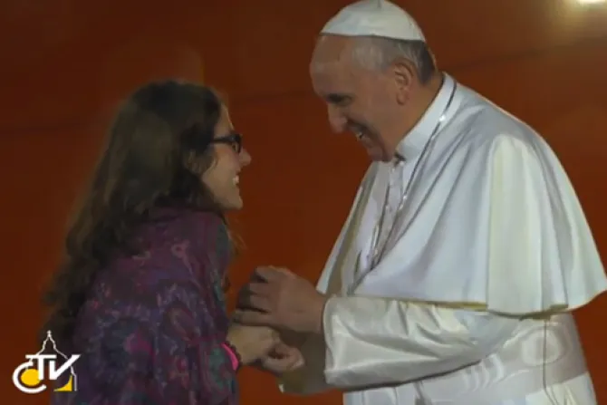Cinco jóvenes de todo el mundo saludaron al Papa en Fiesta de Acogida de Copacabana