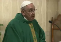 El Papa en la Misa de hoy (captura de video CTV)