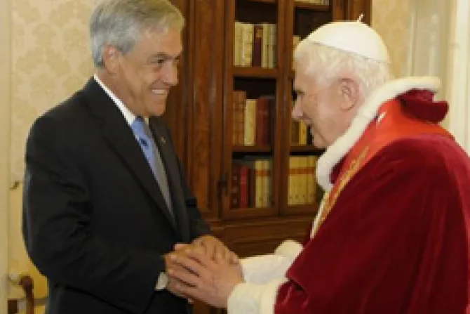 El Papa y Presidente de Chile tratan defensa de vida y familia