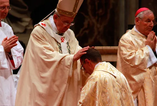 El Papa en la ordenación episcopal de este jueves (foto ACI Prensa)