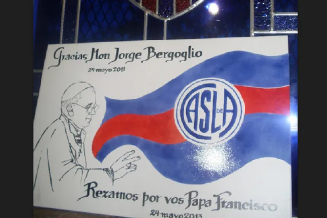 Club San Lorenzo rindió homenaje al Papa en fiesta de María Auxiliadora