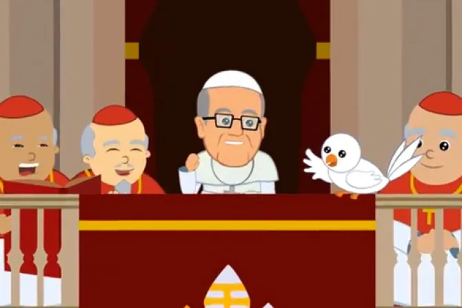 VIDEO: La biografía del Papa Francisco en dibujos animados