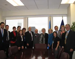 Algunos de los líderes pro-vida reunidos en Nueva York con la representación de Chile ante la ONU