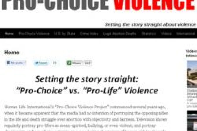 Sitio web documenta violencia de activistas del aborto en EEUU