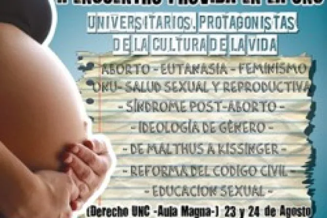 Argentina: Anuncian 2° congreso pro-vida en la universidad nacional de Córdoba
