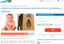 Captura de pantalla de recolecciu00f3n de firmas en CitizenGO