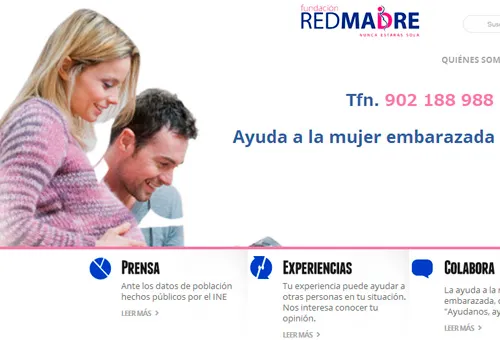 Captura de pantalla de sitio web redmadre.es?w=200&h=150