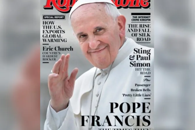 Revista Rolling Stone pone en portada al Papa Francisco