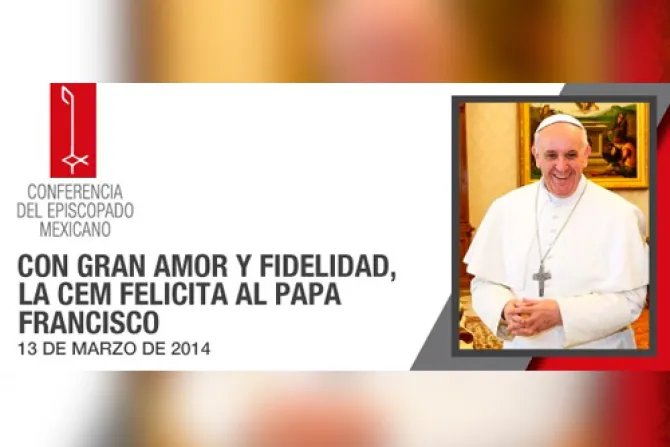 Obispos de México saludan al Papa Francisco en su primer año de pontificado