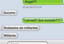 Los mensajes de texto donde Carromero pedu00eda auxilio