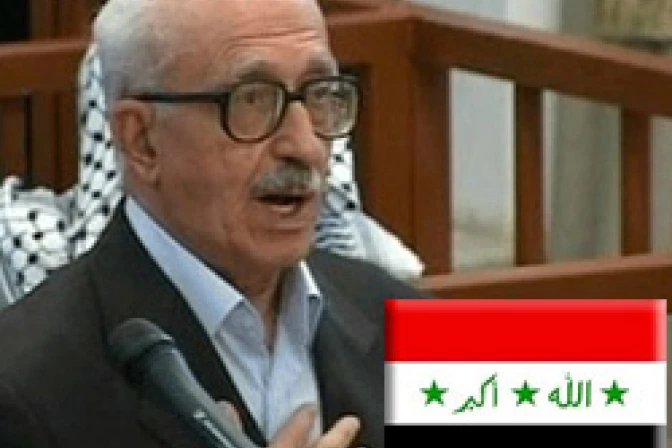 Vaticano pide a Irak no aplicar pena de muerte a ex premier Aziz