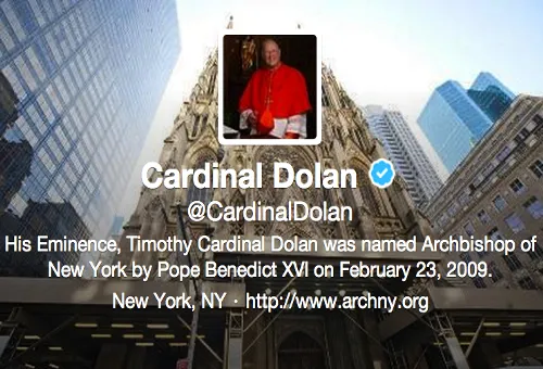 cuenta de twitter del Cardenal Timothy Dolan?w=200&h=150