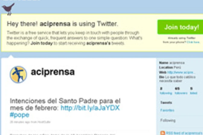 ACI Prensa renueva su dirección en Twitter