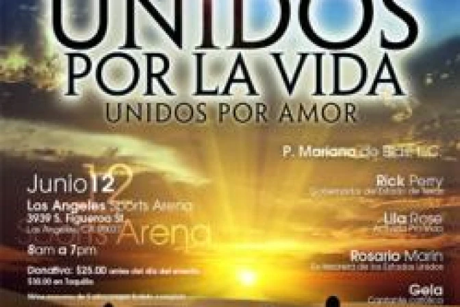 Verónica Castro, Karyme Lozano, Leticia Calderón y Emmanuel en congreso pro-vida en EEUU