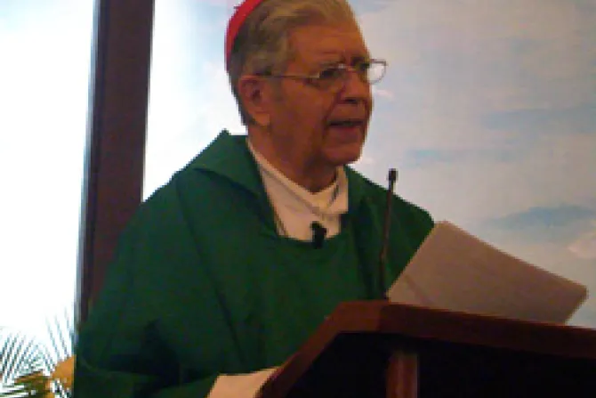 Cardenal Urosa pide a venezolanos imitar fortaleza de cristianos perseguidos