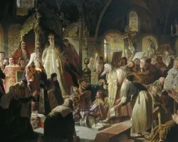 "Nikita Pustosviat. Disputa sobre la Confesión de Fe", de Vasily Perov.