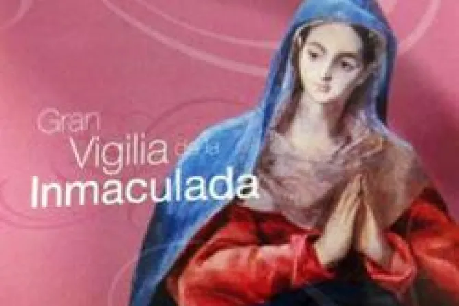 Cardenal Rouco preside Vigilia de la Inmaculada con el lema "Ahí tienes a tu madre"