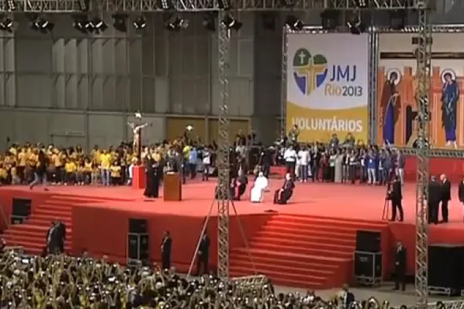 TEXTO Y VIDEO: Discurso del Papa Francisco en encuentro con los voluntarios de la JMJ Río 2013