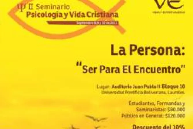 Anuncian seminario sobre psicología y vida cristiana en Colombia