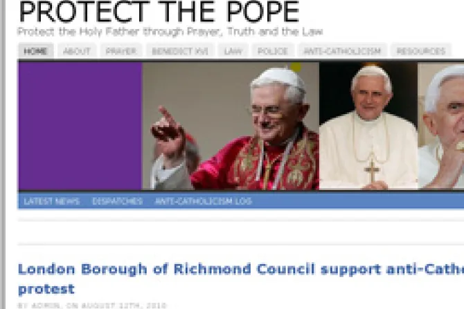 Ingleses lanzan sitio web para contrarrestar ataques contra Benedicto XVI