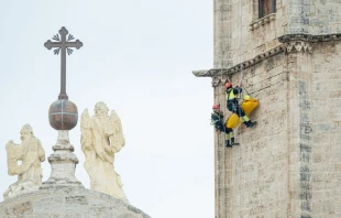 Momento del simulacro de rescate en la catedral de Valencia. Cru00e9dito: V. Gutiu00e9rrez / AVAN 