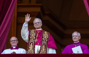 El Cardenal Robert Prevost es elegido Papa y adopta el nombre de León XIV. Crédito: Daniel Ibáñez - EWTN News